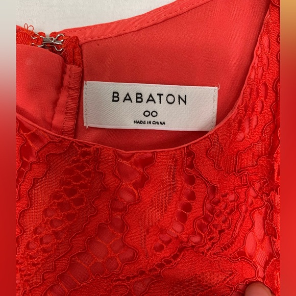 Aritzia Babaton | Red Henry Mini Dress - 00 - Picture 4 of 5